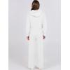 imageANRABESS Women 2 Piece Outfits Sweater Sets Loose Long Sleeve Hoodies Knit Pullover Wide Leg Pants 2025 Fall Lounge SweatsuitWhite