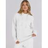 imageANRABESS Women 2 Piece Outfits Sweater Sets Loose Long Sleeve Hoodies Knit Pullover Wide Leg Pants 2025 Fall Lounge SweatsuitWhite