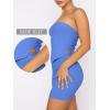 imageANRABESS Women 2 Piece Skirt Sets Summer Strapless Crop Top Matching Bodycon Sexy Going Out Mini Club Dress Outfit ClothesBlue