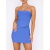 imageANRABESS Women 2 Piece Skirt Sets Summer Strapless Crop Top Matching Bodycon Sexy Going Out Mini Club Dress Outfit ClothesBlue