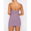 imageANRABESS Women 2 Piece Skirt Sets Summer Strapless Crop Top Matching Bodycon Sexy Going Out Mini Club Dress Outfit ClothesLight Purple