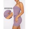 imageANRABESS Women 2 Piece Skirt Sets Summer Strapless Crop Top Matching Bodycon Sexy Going Out Mini Club Dress Outfit ClothesLight Purple