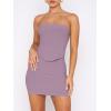 imageANRABESS Women 2 Piece Skirt Sets Summer Strapless Crop Top Matching Bodycon Sexy Going Out Mini Club Dress Outfit ClothesLight Purple