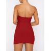 imageANRABESS Women 2 Piece Skirt Sets Summer Strapless Crop Top Matching Bodycon Sexy Going Out Mini Club Dress Outfit ClothesRed