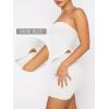 imageANRABESS Women 2 Piece Skirt Sets Summer Strapless Crop Top Matching Bodycon Sexy Going Out Mini Club Dress Outfit ClothesWhite