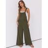 imageANRABESS Women Jumpsuits Overalls Wide Leg Casual Baggy Romper Boho Loose Bib Jumpers Sleeveless Straps 2025 Summer OutfitsArmy Green