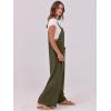 imageANRABESS Women Jumpsuits Overalls Wide Leg Casual Baggy Romper Boho Loose Bib Jumpers Sleeveless Straps 2025 Summer OutfitsArmy Green