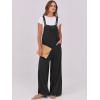 imageANRABESS Women Jumpsuits Overalls Wide Leg Casual Baggy Romper Boho Loose Bib Jumpers Sleeveless Straps 2025 Summer OutfitsBlack