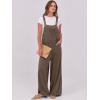 imageANRABESS Women Jumpsuits Overalls Wide Leg Casual Baggy Romper Boho Loose Bib Jumpers Sleeveless Straps 2025 Summer OutfitsBrown
