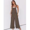 imageANRABESS Women Jumpsuits Overalls Wide Leg Casual Baggy Romper Boho Loose Bib Jumpers Sleeveless Straps 2025 Summer OutfitsBrown
