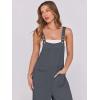 imageANRABESS Women Jumpsuits Overalls Wide Leg Casual Baggy Romper Boho Loose Bib Jumpers Sleeveless Straps 2025 Summer OutfitsDark Grey
