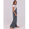 imageANRABESS Women Jumpsuits Overalls Wide Leg Casual Baggy Romper Boho Loose Bib Jumpers Sleeveless Straps 2025 Summer OutfitsDark Grey