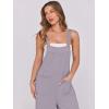 imageANRABESS Women Jumpsuits Overalls Wide Leg Casual Baggy Romper Boho Loose Bib Jumpers Sleeveless Straps 2025 Summer OutfitsGrey