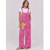 imageANRABESS Women Jumpsuits Overalls Wide Leg Casual Baggy Romper Boho Loose Bib Jumpers Sleeveless Straps 2025 Summer OutfitsHot Pink Floral
