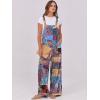 imageANRABESS Women Jumpsuits Overalls Wide Leg Casual Baggy Romper Boho Loose Bib Jumpers Sleeveless Straps 2025 Summer OutfitsMulticolor