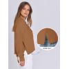imageANRABESS Women Knit Cardigans Sweater Open Front Button Down Long Sleeve Cropped Lady Jacket Outwear 2025 Fall OutfitsBrown