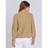 imageANRABESS Women Knit Cardigans Sweater Open Front Button Down Long Sleeve Cropped Lady Jacket Outwear 2025 Fall OutfitsKhaki
