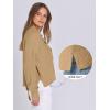imageANRABESS Women Knit Cardigans Sweater Open Front Button Down Long Sleeve Cropped Lady Jacket Outwear 2025 Fall OutfitsKhaki
