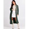 imageANRABESS Women Knit Long Cardigan Long Sleeve Open Front Lapel Oversized Sweater Coat 2025 Fall Duster Outerwear ClothesArmy Green