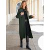 imageANRABESS Women Knit Long Cardigan Long Sleeve Open Front Lapel Oversized Sweater Coat 2025 Fall Duster Outerwear ClothesArmy Green