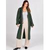 imageANRABESS Women Knit Long Cardigan Long Sleeve Open Front Lapel Oversized Sweater Coat 2025 Fall Duster Outerwear ClothesArmy Green