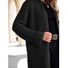 imageANRABESS Women Knit Long Cardigan Long Sleeve Open Front Lapel Oversized Sweater Coat 2025 Fall Duster Outerwear ClothesBlack