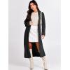 imageANRABESS Women Knit Long Cardigan Long Sleeve Open Front Lapel Oversized Sweater Coat 2025 Fall Duster Outerwear ClothesBlack