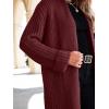imageANRABESS Women Knit Long Cardigan Long Sleeve Open Front Lapel Oversized Sweater Coat 2025 Fall Duster Outerwear ClothesBurgundy