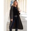 imageANRABESS Women Knit Long Cardigan Long Sleeve Open Front Lapel Oversized Sweater Coat 2025 Fall Duster Outerwear ClothesDeep Coffee