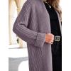 imageANRABESS Women Knit Long Cardigan Long Sleeve Open Front Lapel Oversized Sweater Coat 2025 Fall Duster Outerwear ClothesNutmeg