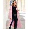 imageANRABESS Women Knit Long Cardigan Long Sleeve Open Front Lapel Oversized Sweater Coat 2025 Fall Duster Outerwear ClothesPink