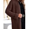 imageANRABESS Women Knit Long Cardigan Long Sleeve Open Front Lapel Oversized Sweater Coat 2025 Fall Duster Outerwear ClothesRed Brown