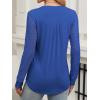 imageANRABESS Women Long Sleeve Shirts V Neck Pleated Tunic Top Business Dressy Casual Blouse 2025 Fall Fashion OutfitsRoyal Blue