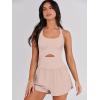 imageANRABESS Women Rompers Running Exercise Workout Set One Piece Jumpsuits Gym Yoga Outfits 2025 Summer Active Wear ClothesLight Pink