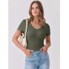 imageANRABESS Women Short Sleeve V Neck Ribbed Knit Fitted Shirts Basic Tees Tops 2025 Summer Casual TShirts Going Out OutfitsArmy Green