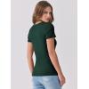 imageANRABESS Women Short Sleeve V Neck Ribbed Knit Fitted Shirts Basic Tees Tops 2025 Summer Casual TShirts Going Out OutfitsForest Green