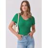 imageANRABESS Women Short Sleeve V Neck Ribbed Knit Fitted Shirts Basic Tees Tops 2025 Summer Casual TShirts Going Out OutfitsGreen
