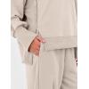 imageANRABESS Womens 2 Piece Outfits Sweatsuits Oversized Sweatshirts Barrel Pants Matching Lounge Sets 2025 Fall Travel ClothesAlmond