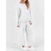 imageANRABESS Womens 2 Piece Outfits Sweatsuits Oversized Sweatshirts Barrel Pants Matching Lounge Sets 2025 Fall Travel ClothesLight Grey