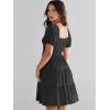 imageANRABESS Womens 2025 Summer Casual Dress Square Neck Puff Sleeve Boho Beach Vacation Short DressBlack