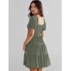 imageANRABESS Womens 2025 Summer Casual Dress Square Neck Puff Sleeve Boho Beach Vacation Short DressOlive Green