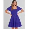 imageANRABESS Womens 2025 Summer Casual Dress Square Neck Puff Sleeve Boho Beach Vacation Short DressRoyal Blue