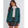 imageANRABESS Womens Cardigan Sweater Long Sleeve Button Down Lady Tweed Knit Jackets 2025 Fall OutfitsDeep Green