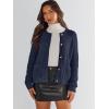 imageANRABESS Womens Cardigan Sweater Long Sleeve Button Down Lady Tweed Knit Jackets 2025 Fall OutfitsNavy Blue