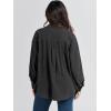 imageANRABESS Womens Corduroy Shacket Button Down Shirts Oversized Long Sleeve Casual Cardigan Jacket 2025 Fall Fashion ClothesBlack