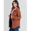 imageANRABESS Womens Corduroy Shacket Button Down Shirts Oversized Long Sleeve Casual Cardigan Jacket 2025 Fall Fashion ClothesCaramel