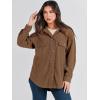 imageANRABESS Womens Corduroy Shacket Button Down Shirts Oversized Long Sleeve Casual Cardigan Jacket 2025 Fall Fashion ClothesCoffee
