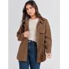imageANRABESS Womens Corduroy Shacket Button Down Shirts Oversized Long Sleeve Casual Cardigan Jacket 2025 Fall Fashion ClothesCoffee