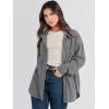 imageANRABESS Womens Corduroy Shacket Button Down Shirts Oversized Long Sleeve Casual Cardigan Jacket 2025 Fall Fashion ClothesGrey