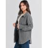 imageANRABESS Womens Corduroy Shacket Button Down Shirts Oversized Long Sleeve Casual Cardigan Jacket 2025 Fall Fashion ClothesGrey